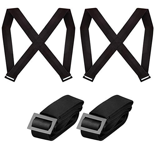Moving Straps Lifting - Lifting Straps for Moving Furniture for 2 Movers, Adjustable Moving Straps, Easily Move, Lift, Carry Heavy Duty Furniture, Appliance, Mattresses or Bulky Objects (Black)