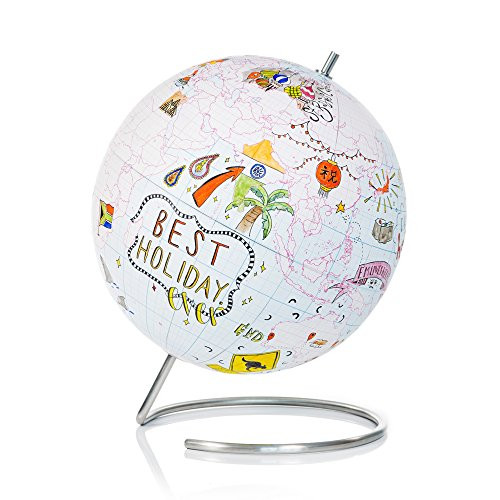 SUCK UK Globe Journal, Small, Multicolor