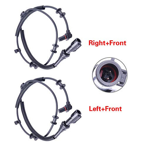 LSAILON 2 pcs Front Left Right ABS Speed Sensors Replacement for 2005 2006 2007 2008 Ford F-150,2006 2007 2008 Lincoln Mark LT ALS504
