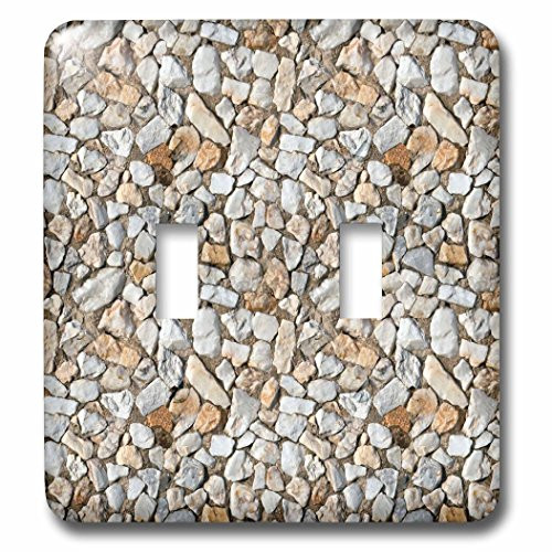 3dRose LSP_65879_2 Pebbles Look Double Toggle Switch