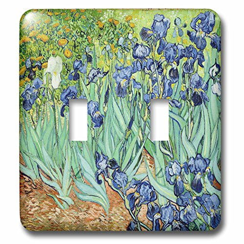 3dRose lsp_80549_2 Van Gogh Irises II Painting Double Toggle Switch