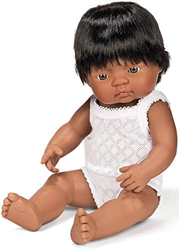Miniland 15'' Anatomically Correct Baby Doll, Hispanic Boy