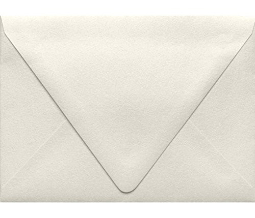 LUXPaper A6 Invitation Envelopes for 4 5/8 x 6 1/4 Cards in 80 lb. Quartz Metallic, Printable Envelopes for Invitations, with Moistenable Glue, 50 Pack, Envelope Size 4 3/4 x 6 1/2 (Quartz)