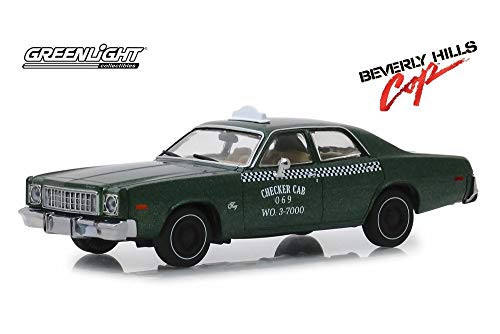 1976 Plymouth Fury Taxi Checker Cab, Beverly Hills Cop - Beverly Hills Coplight 86566 - 1/43 Scale Diecast Model Toy Car