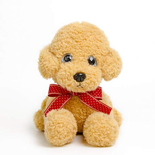 Krisphily New Friend Puppy Stuffed Animals Pet Dog 12" Plush Doll Toys for Kids Party Gifts (Brown-B)