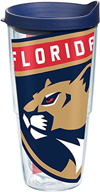 Tervis 1243111 NHL Florida Panthers Colossal Insulated Tumbler with Wrap and Navy Lid 24oz Clear Tervis 1243111 NHL Florida Panthers Colossal Insulated Tumbler with Wrap and Navy Lid 24oz Clear