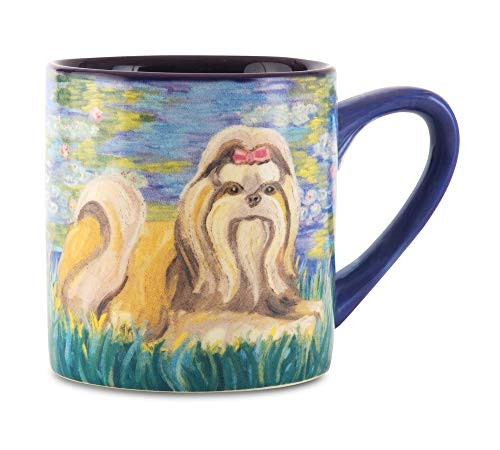 Paw Palettes Shih Tzu Bonet Ceramic Mug, 16-Ounce