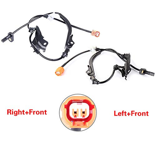 ECCPP Front Left Right ABS Wheel Speed Sensors Compatible with 2004 2005 2006 2007 2008 Acura TSX,2003 2004 2005 2006 2007 Honda Accord ALS1097 ALS1016 Set of 2