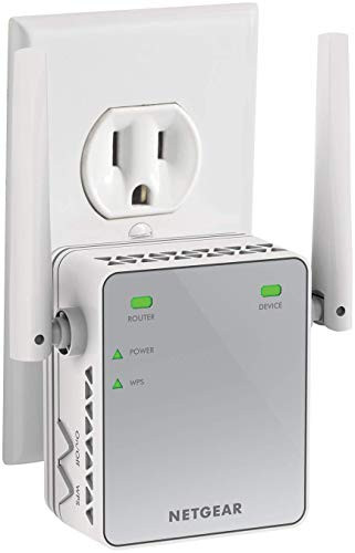 NETGEAR WiFi Range Extender EX2700 - Coverage up to 600 sq.ft. and 10 devices with N300 Wireless Signal Booster & Repeater (up to 300Mbps speed), and Compact Wall Plug Design