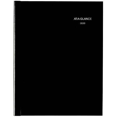 AT-A-GLANCE 2020 Weekly Planner/Appointment Book, DayMinder, 8" x 11", Large, Hard Cover, Recycled, Black (G520H00)