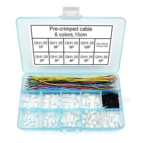 Pre-Crimped Cables and GH1.25 Connectors for Pixhawk2 Pixhack Pixracer PXFmini Silicone 15cm Wire