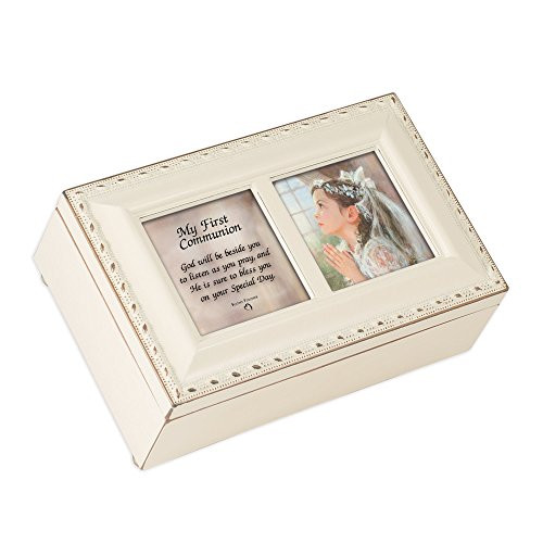 Cottage Garden First Communion God Beside You Ivory Rope Trim Jewelry Music Box Plays Jesus Loves Me Cottage Garden First Communion God Beside You Ivory Rope Trim Jewelry Music Box Plays Jesus Loves Me