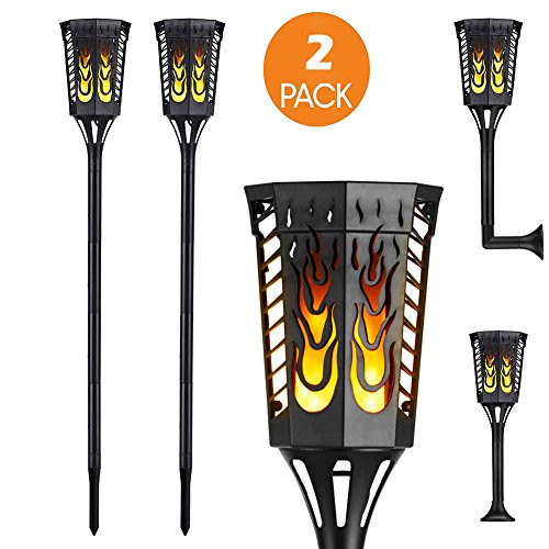 Solar Torch Light with Flickering Flame,Waterproof Outdoor 96 LED Tiki Torches Landscape Decoration Lighting Dusk to Dawn Auto On/Off Solar Pathway Light for Garden Patio Deck Yard Driveway, 2 Pack Solar Torch Light with Flickering Flame,Waterproof Outdoor 96 LED Tiki Torches Landscape Decoration Lighting Dusk to Dawn Auto On/Off Solar Pathway Light for Garden Patio Deck Yard Driveway, 2 Pack
