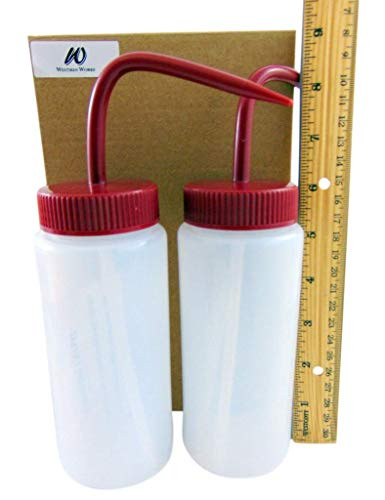Westman Works Communion Cup Filler Bottles Plastic Church Wine Dispenser with Spout Bottle Set, Pack of 4