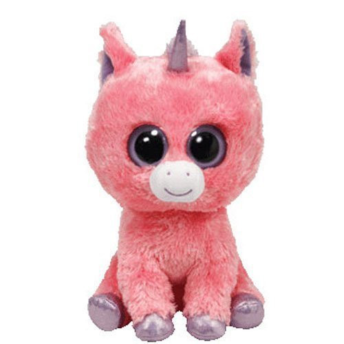 Ty Beanie Boos Magic the Pink Unicorn (Solid Eye Color) - 6 inch