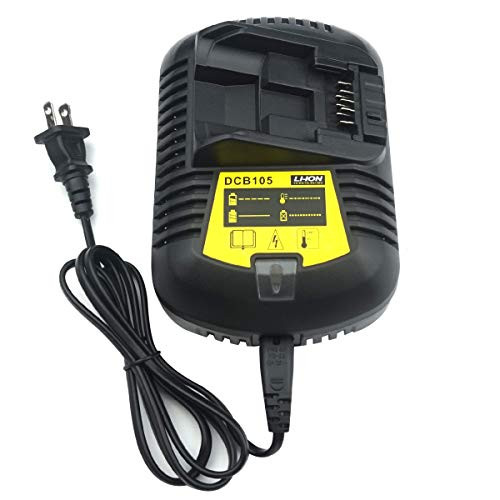 Advtronics DCB105 12V/20V MAX Charger Compatible with Dewalt DCB101 DCB107 DCB112 DCB115 DCB100 DCB119 12VOLT 20VOLT for Lithium-Ion Battery DCB180 DCB120 DCB127 DCB200 DCB206 DCB205 DCB201 DCB203
