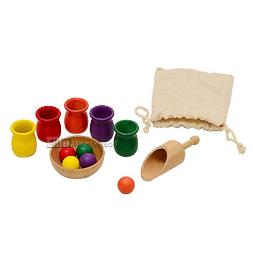Elite Montessori Infant and Toddler Colored Balls and Cups Elite Montessori Infant and Toddler Colored Balls and Cups