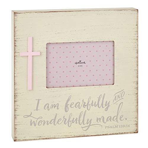 HMK Hallmark Pink Baptism Frame with Psalm