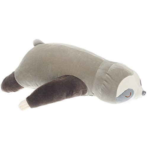 Millffy New Realistic Stuffed Sloth Toy Plush Sloths Soft Toy Animals Plushie Doll Pillow for Kids Birthday Gift (Grey Sloth, 80cm 31inch)