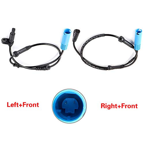 ROADFAR 2 x Front Rear Left Right ABS Wheel Speed Sensors Fit for 2002 2003 2004 2005 2006 2007 2008 Mini Cooper ALS2383 ALS2561