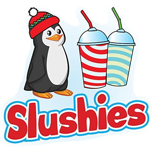 SLUSHIES 24" Concession Decal Sign cart Trailer Stand Sticker Equipment
