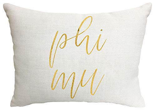 Phi Mu Sorority Throw Pillow