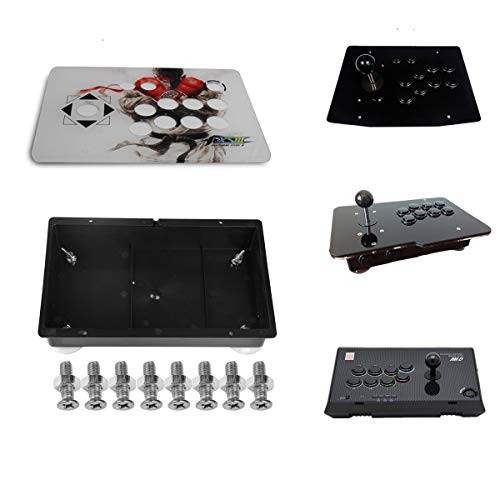 TAPDRA Acrylic Panel and Case Joystick DIY Set Kits Replacement for Arcade Game Machine Cabinet Controller DIY Kit (White)