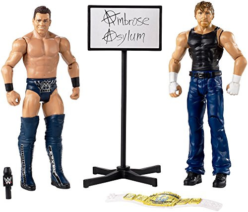 WWE Hall of Champions Dean Ambrose vs The Miz Action Figures, 2 Pack