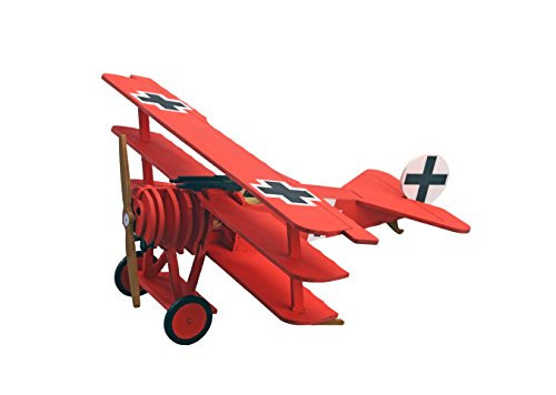 Artesania Latina Junior Collection Fokker Dr.1 The Red Barons Triplane Model Fighter Aircraft, 1/32 Scale, Wood, Metal