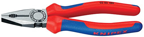 Knipex 03 02 180 SB Combination Pliers 7,09" with soft handle in blister packaging