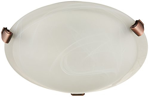 Artcraft Lighting Clip Flush 2-Light Flush Mount, SP model Antique Brass
