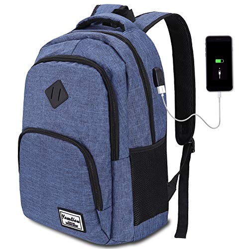 Charging Backpack,Laptop Backpack for High School Student,Bookbag for Teen Boys,Water Resistant School Backpack with USB Charging Port