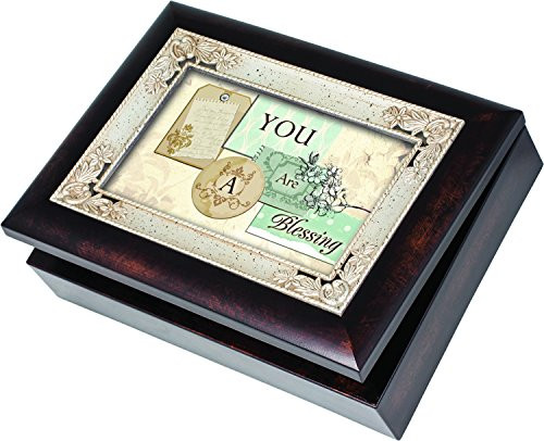 Cottage Garden You are a Blessing Burlwood Jewelry Music Box Plays Fur Elise Cottage Garden You are a Blessing Burlwood Jewelry Music Box Plays Fur Elise