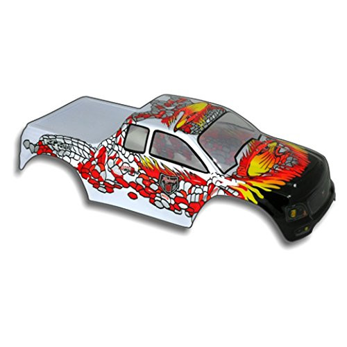 Redcat Racing Truck Body (1/10 Scale), Silver/Red