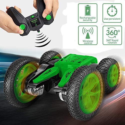 RC Cars Stunt Car Toy, Remote Control Car Double Sided Rotating Vehicles 360 Degree Flips, 4WD 2.4GHz Stunt Car, Kids Toy Cars for Boys and Girls ( Including Remote Controler)