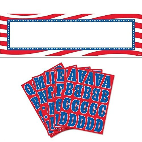 Patriotic Party Personalized Giant Sign Banner Set