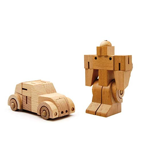 Bamloff WooBot - Wooden Robot Transforms into a Beetle