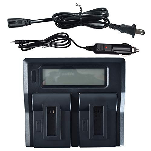 DSTE Replacement for 1.5A Dual Battery Charger Compatible DJI AB1 Battery Compatible DJI Osmo Action Camera