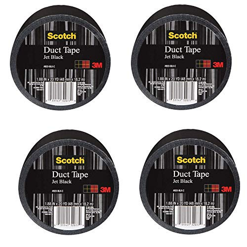 Scotch Duct Tape, Jet Black, 1.88-Inch by 20-Yard - 920-BLK-C (4)
