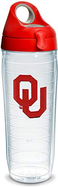 Tervis 1328459 Oklahoma Sooners Logo Insulated Tumbler with Emblem and Red with Gray Lid, 24oz Water Bottle, Clear Tervis 1328459 Oklahoma Sooners Logo Insulated Tumbler with Emblem and Red with Gray Lid, 24oz Water Bottle, Clear