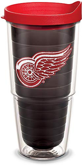 Tervis 1058515 NHL Detroit Red Wings Primary Logo Tumbler with Emblem and Red Lid 24oz, Quartz Tervis 1058515 NHL Detroit Red Wings Primary Logo Tumbler with Emblem and Red Lid 24oz, Quartz