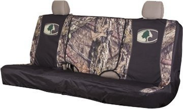 Mossy Oak Camo Seat Cover | Bench | Black/Country | Full Bench