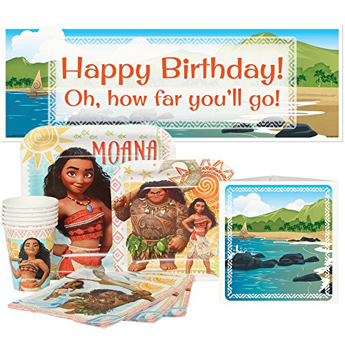 Birthday Direct Disney Moana Party Supply Package for 16 Guests