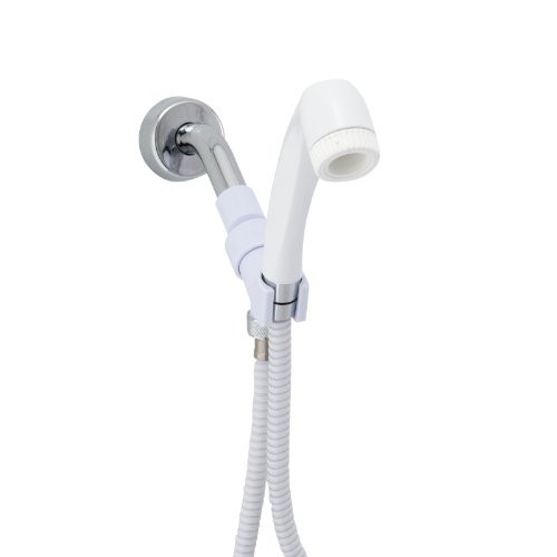 Whedon Hand Held Ultra Saver 1.5 GPM Shower System with 59" SuperFlex hose and Arm Bracket, White