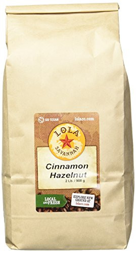 Lola Savannah Cinnamon Hazelnut Whole Bean Coffee - Spice Up Your Day with Exotic Flavors of Cinnamon & Hazelnut Coffee | Caffeinated | 2lb Bag