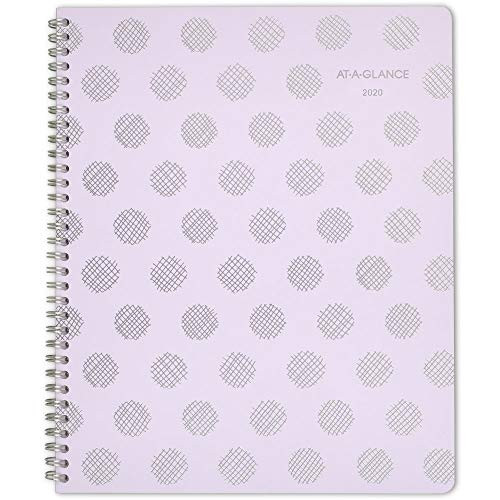 AT-A-GLANCE 2020 Weekly & Monthly Planner/Appointment Book, 8-1/2" x 11", Large, Dot, Purple (5059-905)