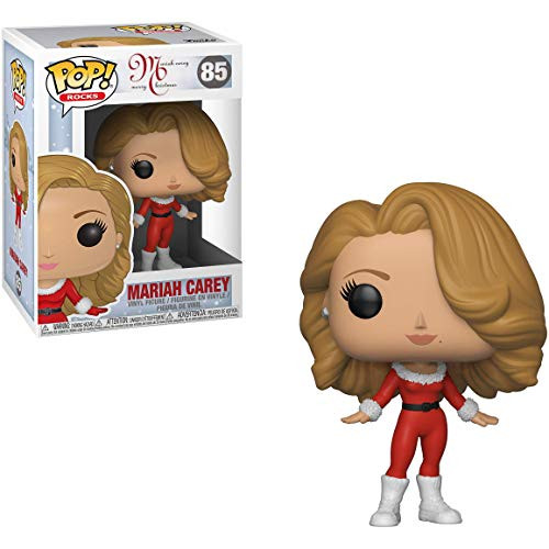 Funko Mariah Carey [Merry Christmas]: x POP! Rocks Vinyl Figure & 1 PET Plastic Graphical Protector Bundle [#085 / 33433 - B]