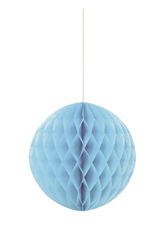 8" Light Blue Tissue Paper Honeycomb Ball