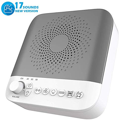 White Noise Machine - High Fidelity Sounds,Portable Sleep Therapy Machine,Sleep Sound Machine with 17 Non-Looping Soothing Sounds - for Kids and Adults