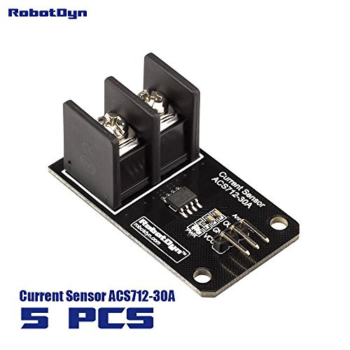 RobotDyn - 5 PCS - AC/DC 30A Range Current Sensor ACS712 Module - 30A